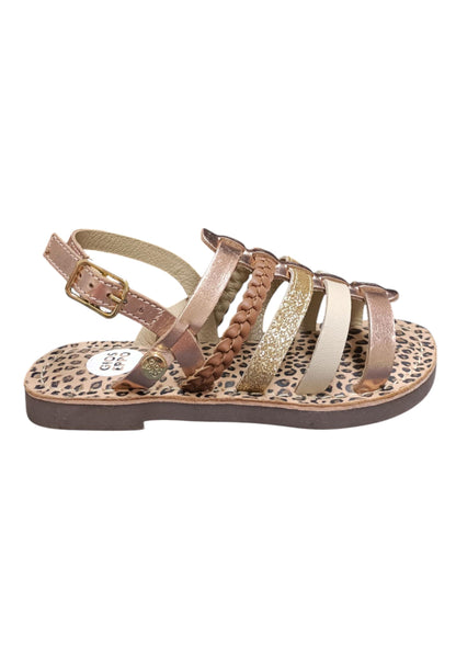 Sandali bambina Gioseppo Harwich oro rosato pelle