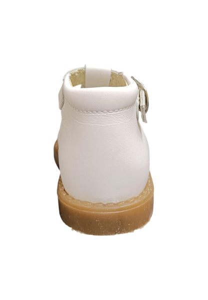 Scarpe occhi di bue-semiaperto Bambini panyno B2808  bianco fibia