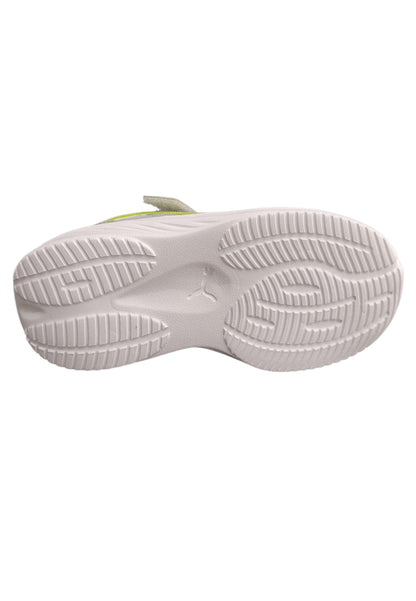 Sneakers Bambini Puma Pounce Lite Grigio Giallo - Scarpe Ginnastica Leggere