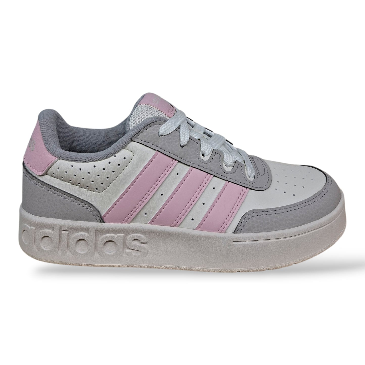 adidas-breakbase-kj9590-sneakers-ragazze-bianco-grigio-rosa-pelle-lacci-taglie-36-40-scarpetteria-gica-trani
