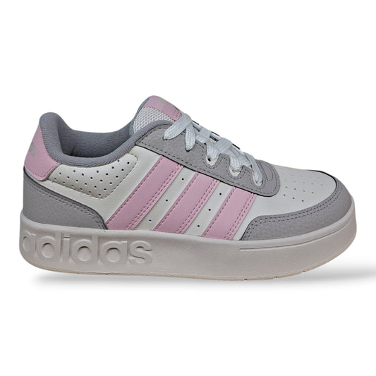 adidas-breakbase-kj9590-sneakers-ragazze-bianco-grigio-rosa-pelle-lacci-taglie-36-40-scarpetteria-gica-trani
