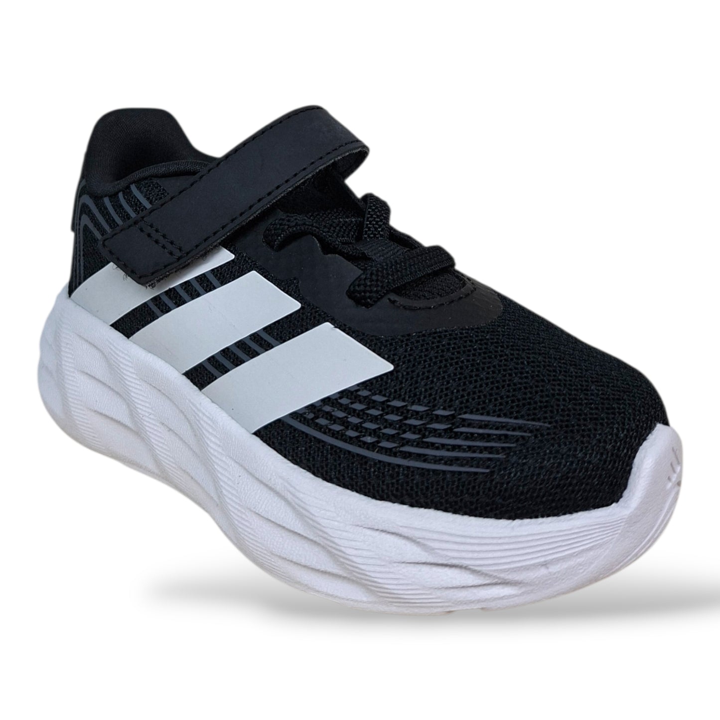 scarpe-bambini-adidas-galaxy-8-nero-bianco-laccio-elastico-strappo-scuola-materna-primaria-scarpetteria-gica-trani
