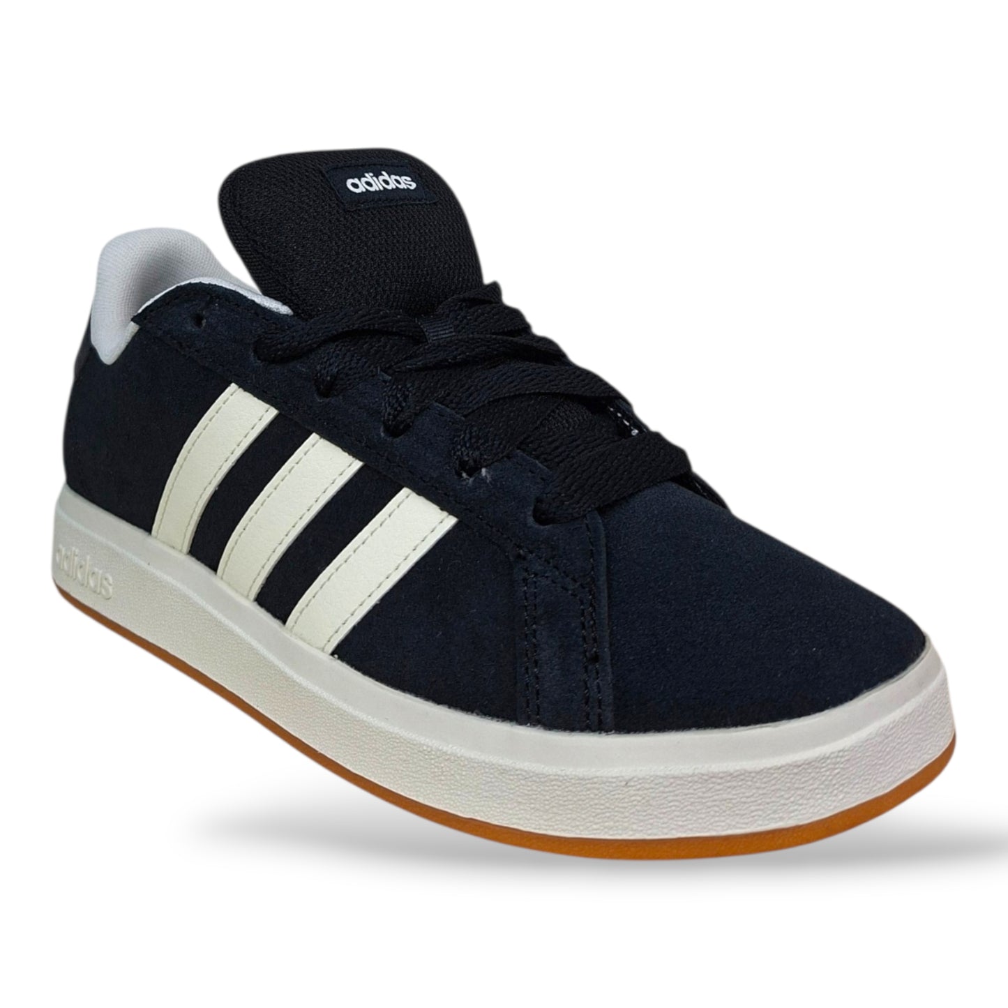 scarpe-suede-ragazzi-adidas-grand-court-nero-bianco-lacci-scuola-media-comfort-scarpetteria-gica-trani
