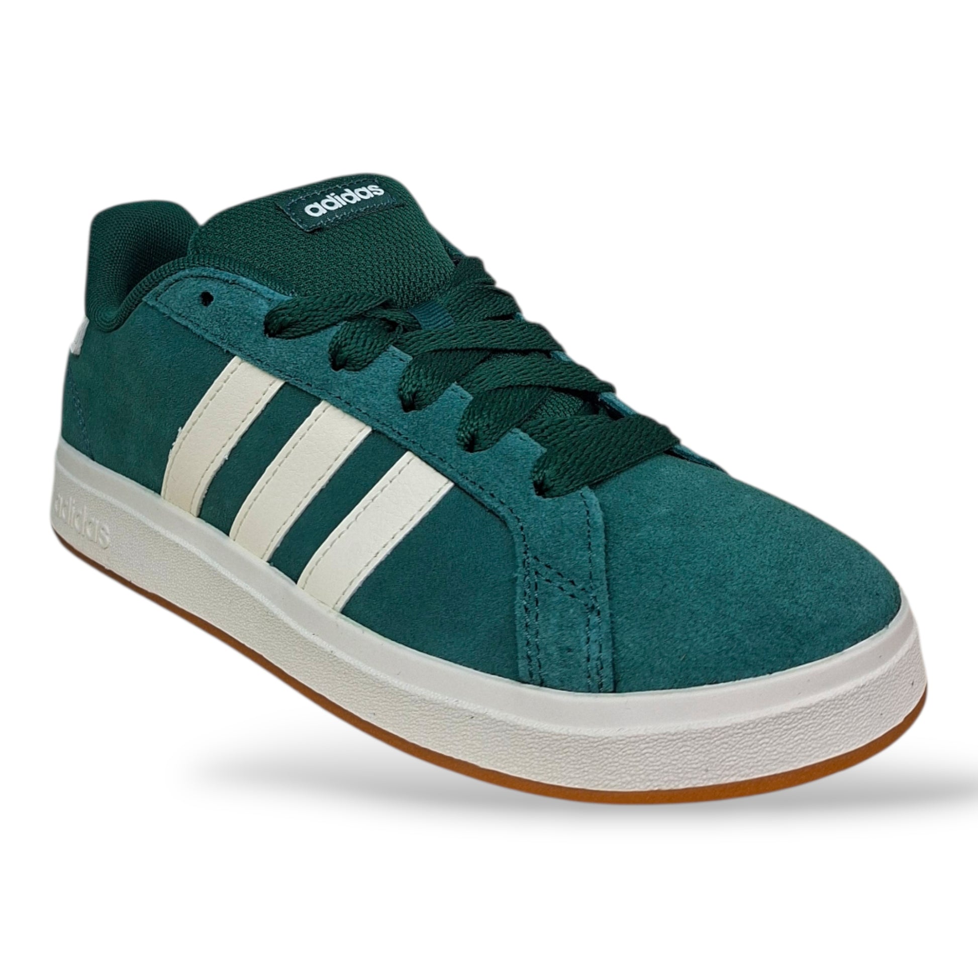 scarpe-suede-ragazzi-adidas-grand-court-verdone-bianco-lacci-scuola-media-originali-scarpetteria-gica-trani
