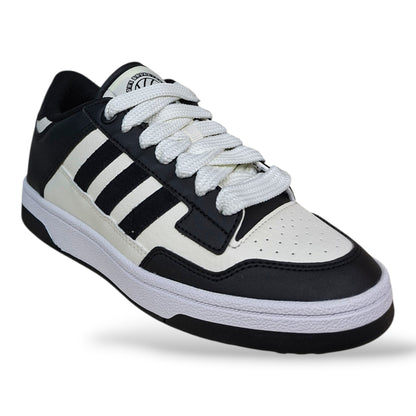 scarpe-pelle-ragazzi-adidas-rapid-court-nero-bianco-lacci-scuola-media-eleganti-scarpetteria-gica-trani
