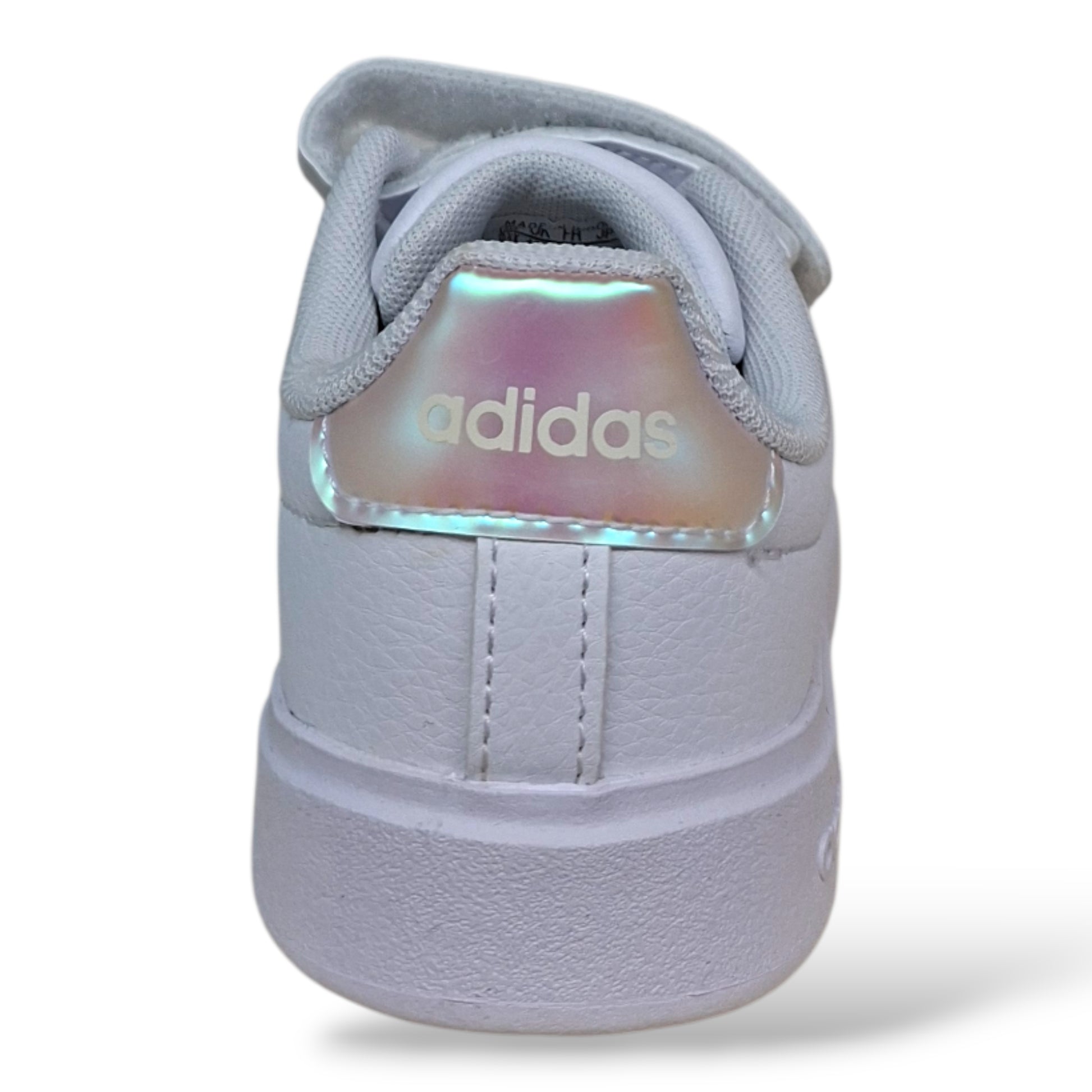 adidas-streettalk-sneakers-bambina-bianco-cangiante-perlato-velcro-suola-gomma-urban-street-scarpetteria-gica-trani
