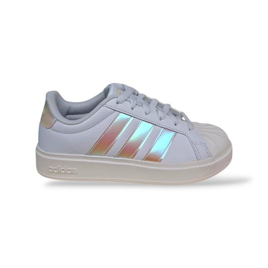 adidas-streettalk-jq1805-sneakers-ragazze-bianco-cangiante-iridescente-pelle-lacci-taglie-36-40-scarpetteria-gica-trani
