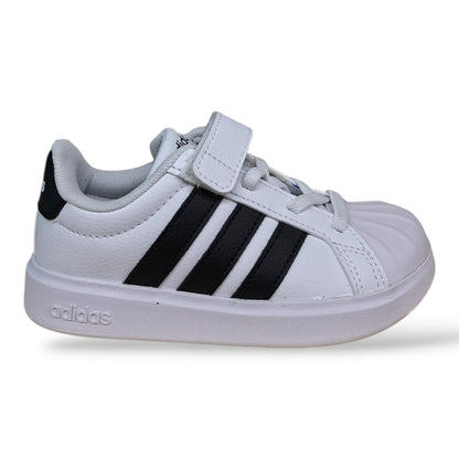 adidas-streettalk-jq6144-sneakers-bambini-bianco-nero-laccio-elastico-velcro-taglie-28-35-scarpetteria-gica-trani
