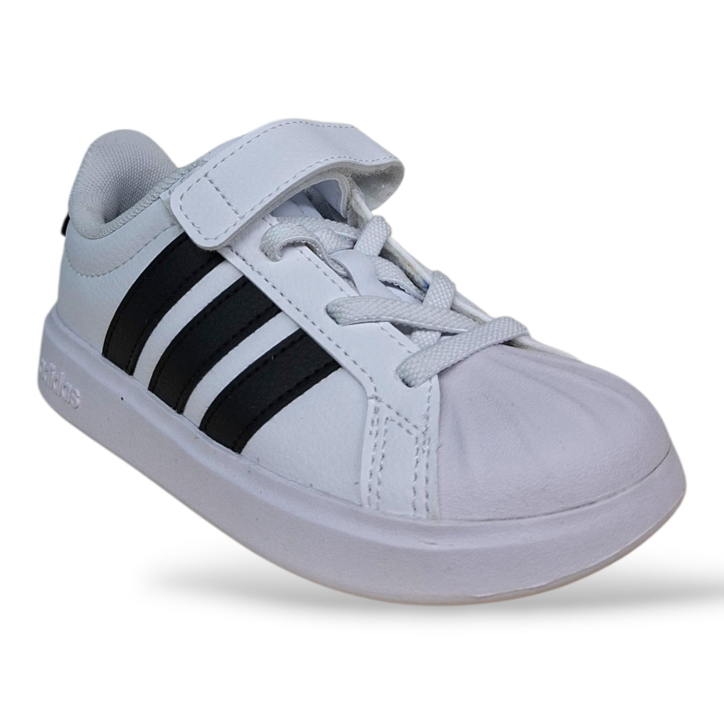 scarpe-urban-bambini-adidas-streettalk-bianco-nero-laccio-elastico-strappo-scuola-primaria-scarpetteria-gica-trani

