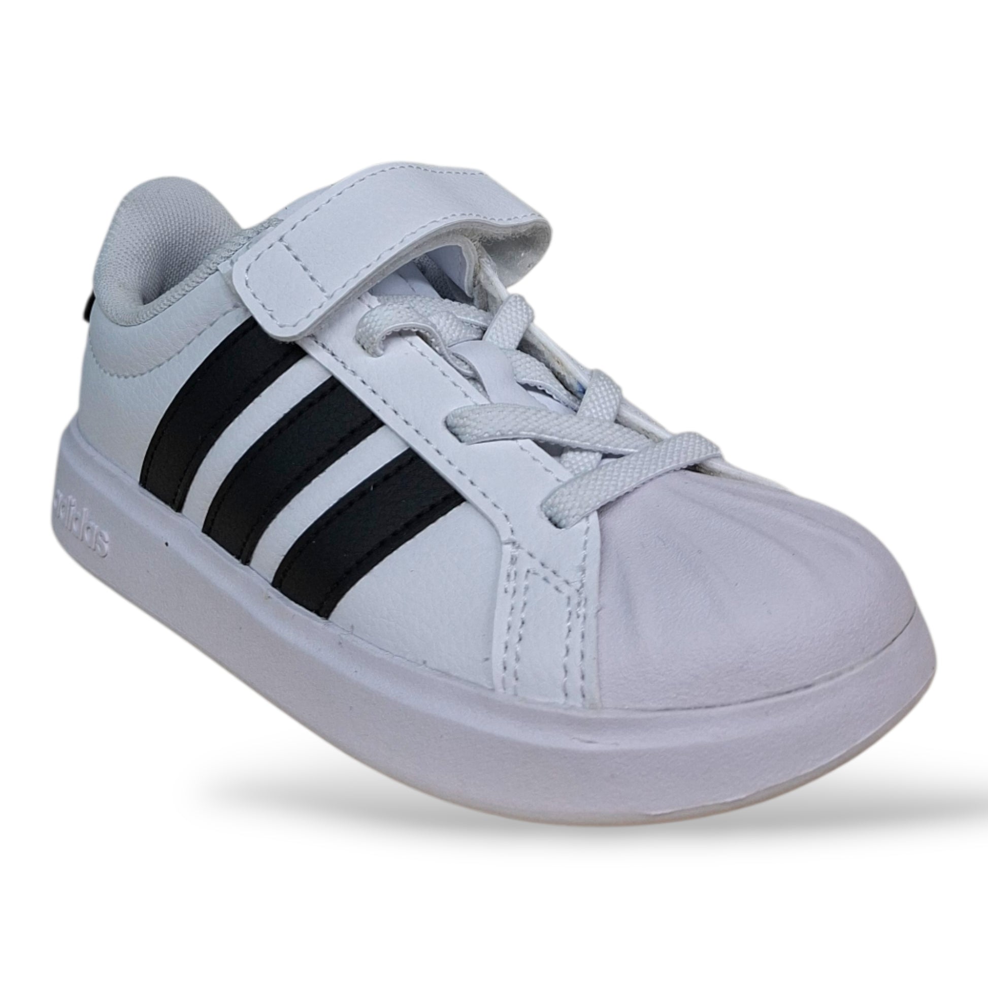 scarpe-urban-bambini-adidas-streettalk-bianco-nero-laccio-elastico-strappo-scuola-primaria-scarpetteria-gica-trani
