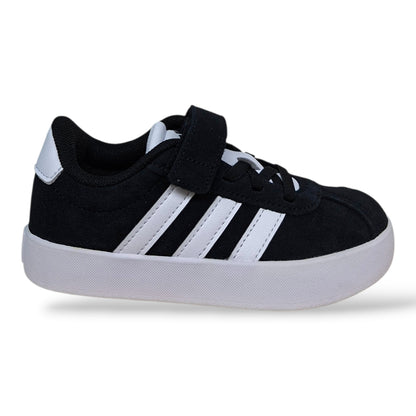 adidas-vl-court-id9148-sneakers-bambini-nero-bianco-pelle-suede-laccio-elastico-velcro-taglie-28-35-scarpetteria-gica-trani
