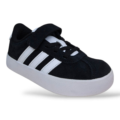scarpe-pelle-suede-bambini-adidas-vl-court-nero-bianco-laccio-elastico-strappo-scuola-primaria-scarpetteria-gica-trani
