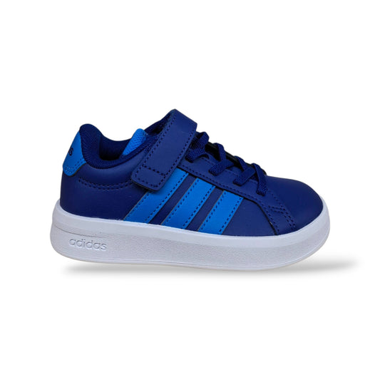 adidas-grand-court-ki7193-sneakers-bambini-ragazzi-blue-azzurro-pelle-lacci-elastici-velcro-taglie-28-35-scarpetteria-gica-trani
