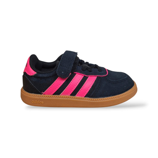 adidas-breaknet-sleek-kj4444-sneakers-bambine-nero-fuxja-suede-laccio-elastico-velcro-taglie-28-35-scarpetteria-gica-trani
