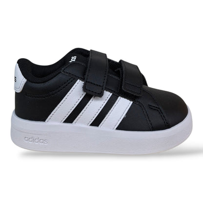 adidas-grand-court-hp3535-sneakers-bambini-nero-bianco-velcro-strappo-pelle-taglie-20-27-scarpetteria-gica-trani
