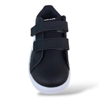 scarpe-scuola-primaria-bambini-adidas-grand-court-nero-bianco-pelle-velcro-back-to-school-scarpetteria-gica-trani
