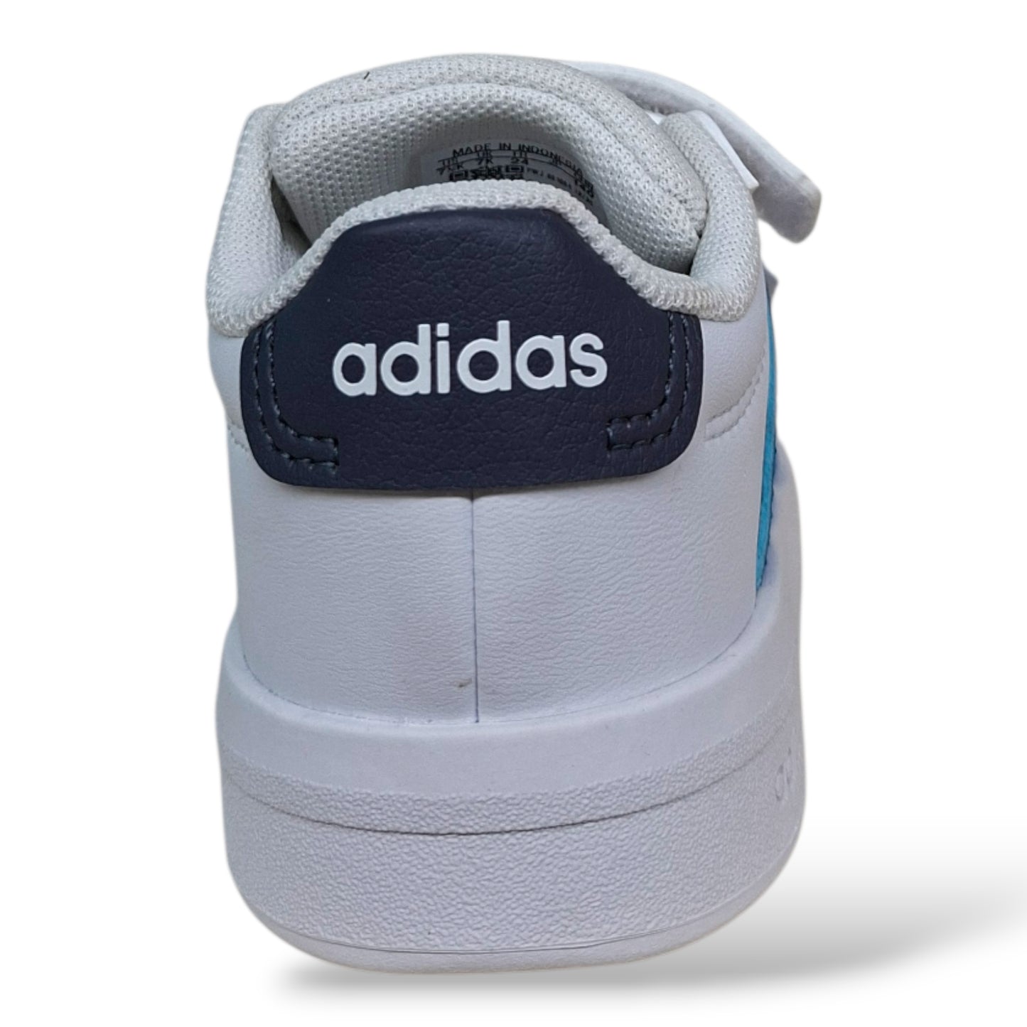 adidas-grand-court-sneakers-bambino-bianco-celeste-grigio-pelle-velcro-suola-gomma-antiscivolo-scarpetteria-gica-trani
