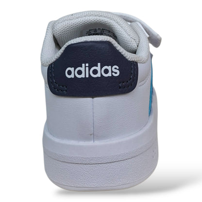 adidas-grand-court-sneakers-bambino-bianco-celeste-grigio-pelle-velcro-suola-gomma-antiscivolo-scarpetteria-gica-trani
