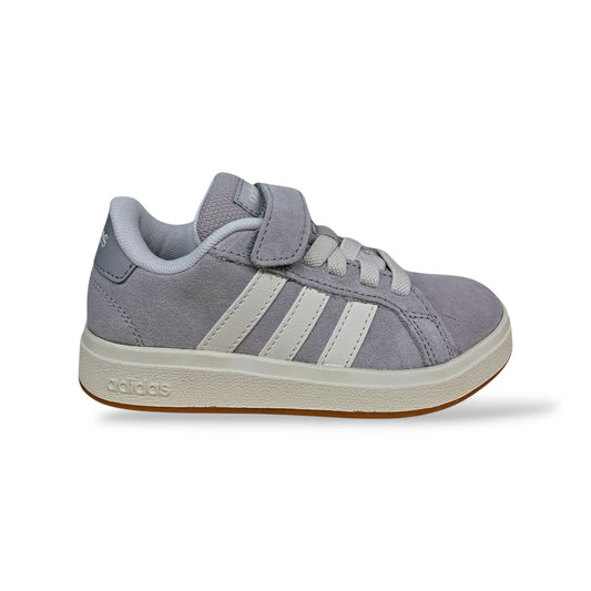 adidas-grand-court-jp5897-sneakers-bambini-grigio-bianco-suede-laccio-elastico-velcro-taglie-28-35-scarpetteria-gica-trani

