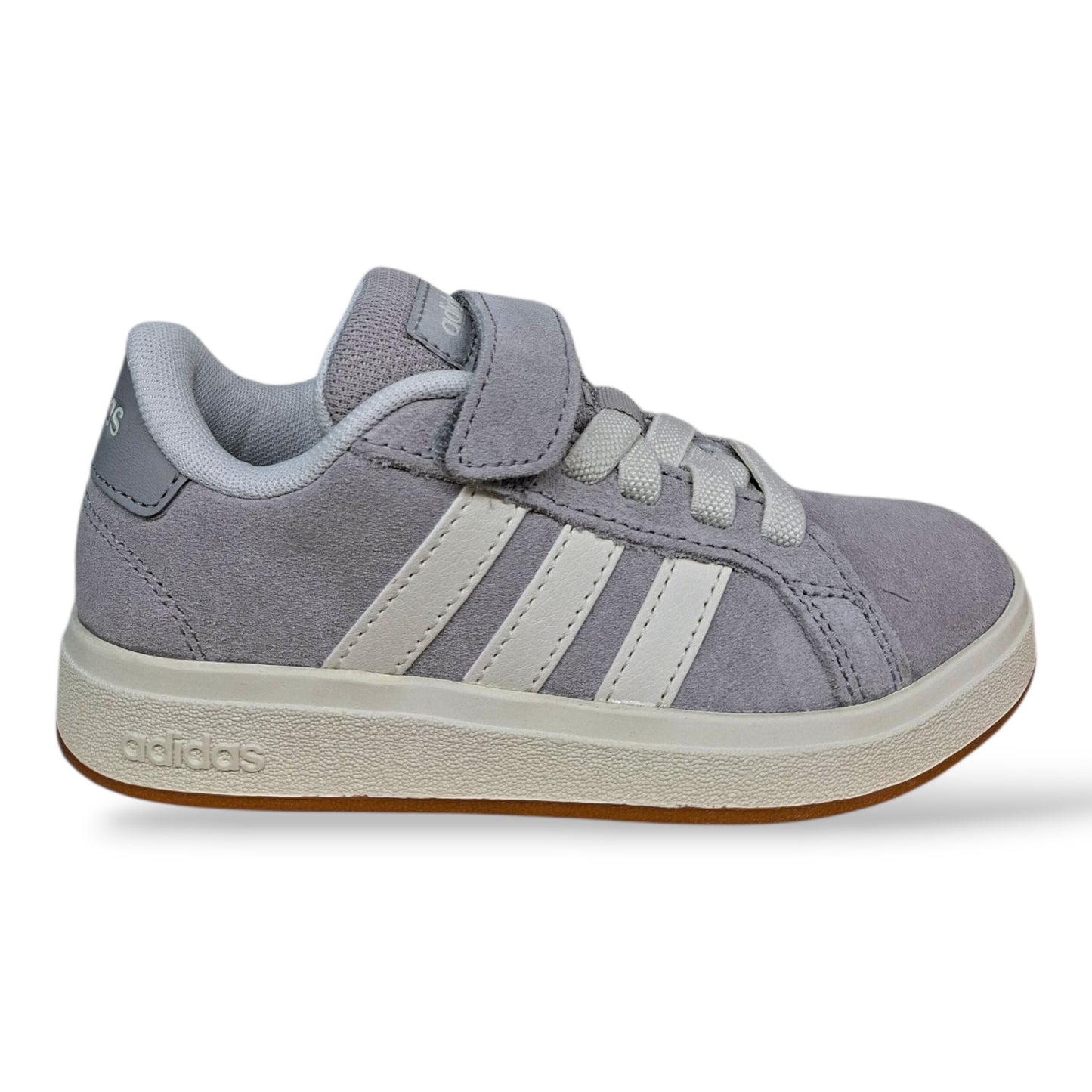 adidas-grand-court-jp5897-sneakers-bambini-grigio-bianco-suede-laccio-elastico-velcro-taglie-28-35-scarpetteria-gica-trani
