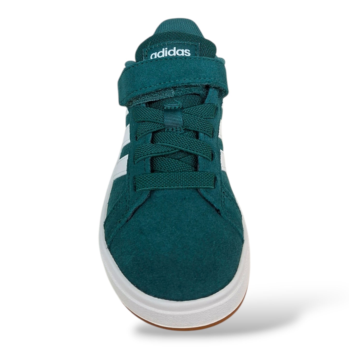 adidas-grand-court-sneakers-ragazzi-verdone-bianco-suede-morbido-velcro-suola-gomma-antiscivolo-scarpetteria-gica-trani
