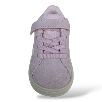 scarpe-femminili-eleganti-bambine-adidas-grand-court-rosa-bianco-suede-velcro-back-to-school-scarpetteria-gica-trani
