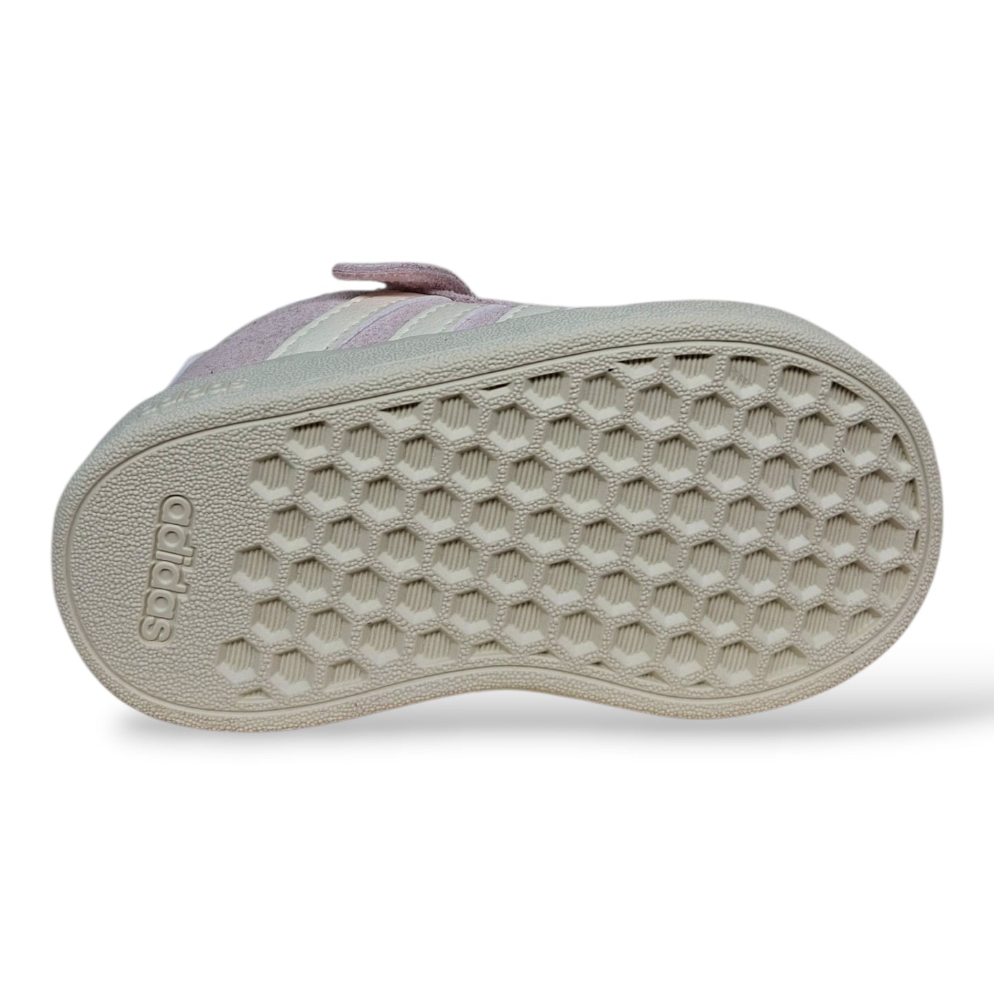 sneakers-classiche-bambine-piccole-adidas-grand-court-rosa-bianco-suede-laccio-elastico-scarpetteria-gica-trani
