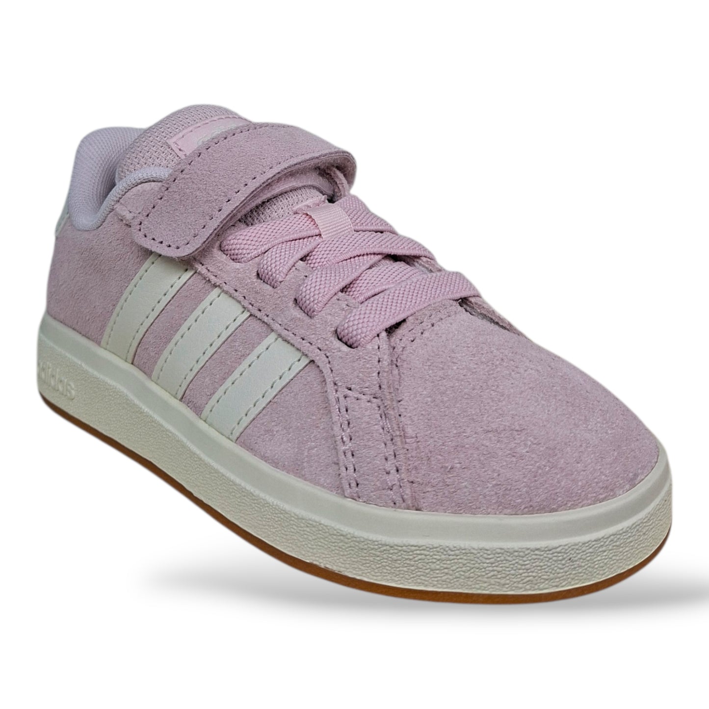 scarpe-suede-bambine-grandi-adidas-grand-court-rosa-bianco-laccio-elastico-strappo-scuola-primaria-scarpetteria-gica-trani
