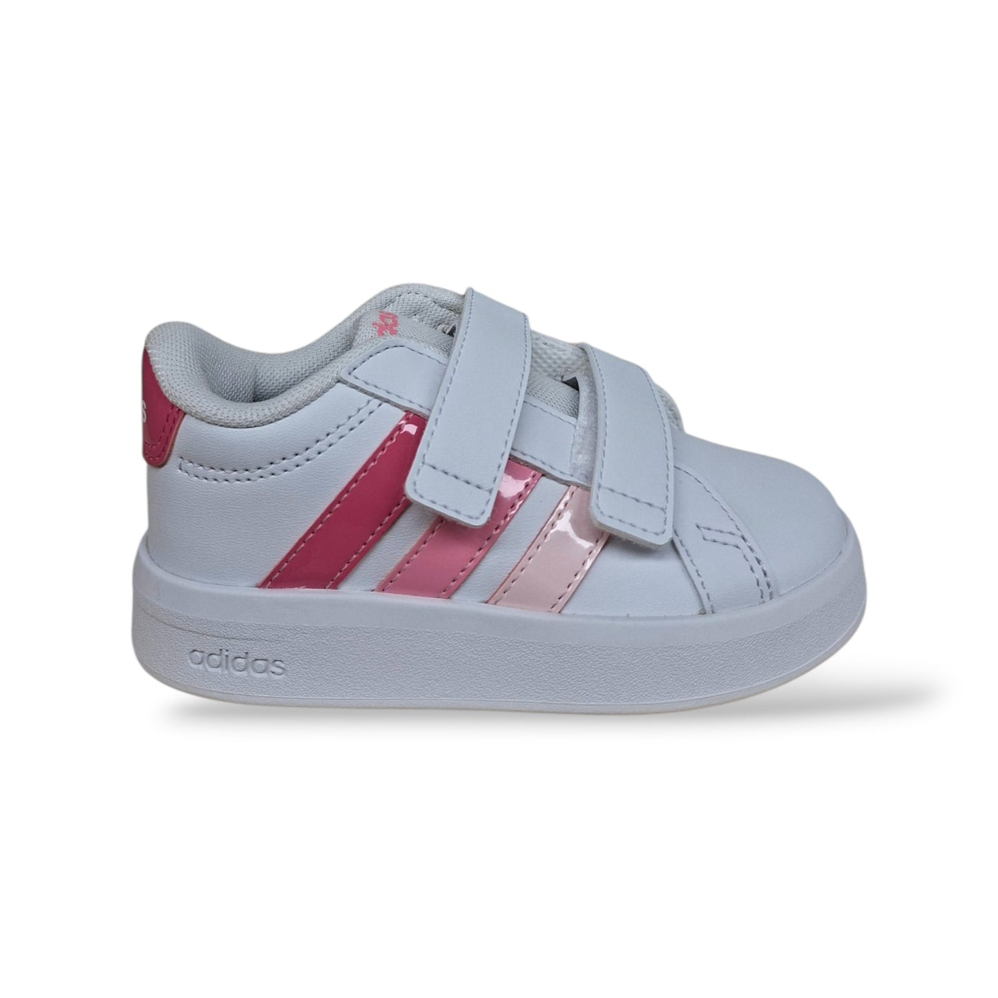 adidas-grand-court-kj4372-sneakers-bambina-bianco-rosa-pelle-velcro-taglie-20-27-back-to-school-scarpetteria-gica-trani
