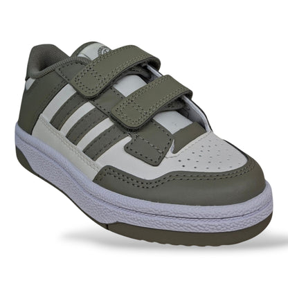 scarpe-pelle-bambini-adidas-breakbase-grigio-bianco-velcro-strappo-scuola-primaria-scarpetteria-gica-trani
