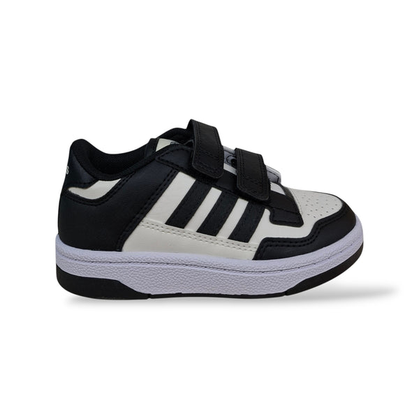 adidas-rapid-court-jp7654-sneakers-bambini-ragazzi-nero-bianco-strappo-velcro-pelle-taglie-28-35-scarpetteria-gica-trani
