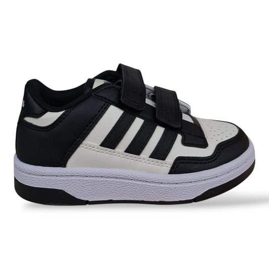 adidas-rapid-court-jp7654-sneakers-bambini-ragazzi-nero-bianco-strappo-velcro-pelle-taglie-28-35-scarpetteria-gica-trani
