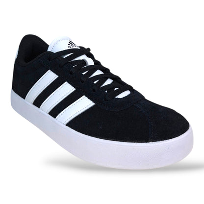 scarpe-suede-ragazzi-adidas-vl-court-nero-bianco-lacci-scuola-media-scarpetteria-gica-trani
