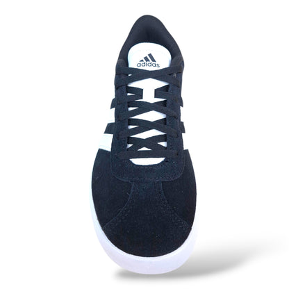 scarpe-back-to-school-ragazzi-adidas-vl-court-nero-bianco-suede-lacci-suola-antiscivolo-scarpetteria-gica-trani
