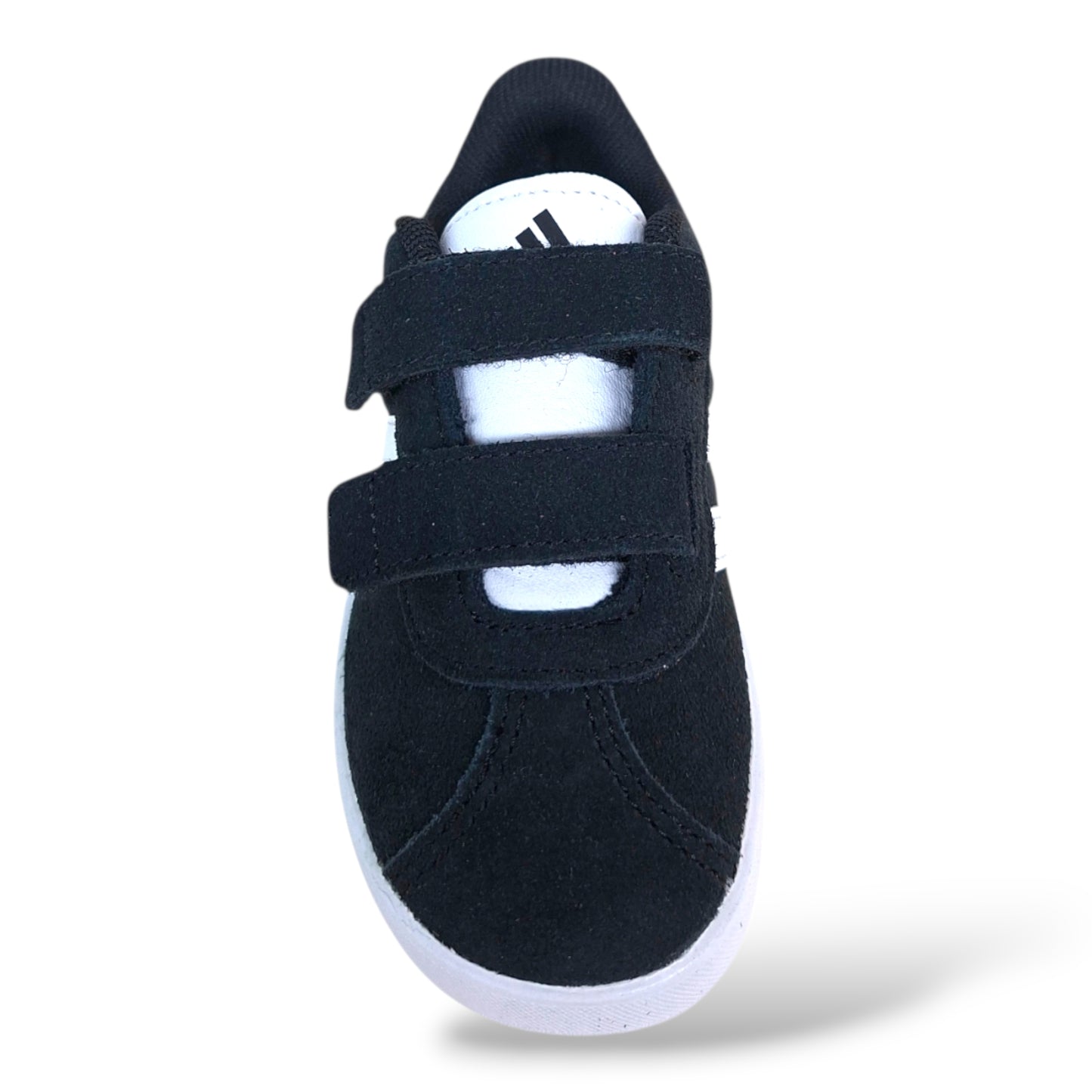 scarpe-asilo-scuola-materna-bambino-adidas-vl-court-nero-bianco-suede-velcro-scarpetteria-gica-trani
