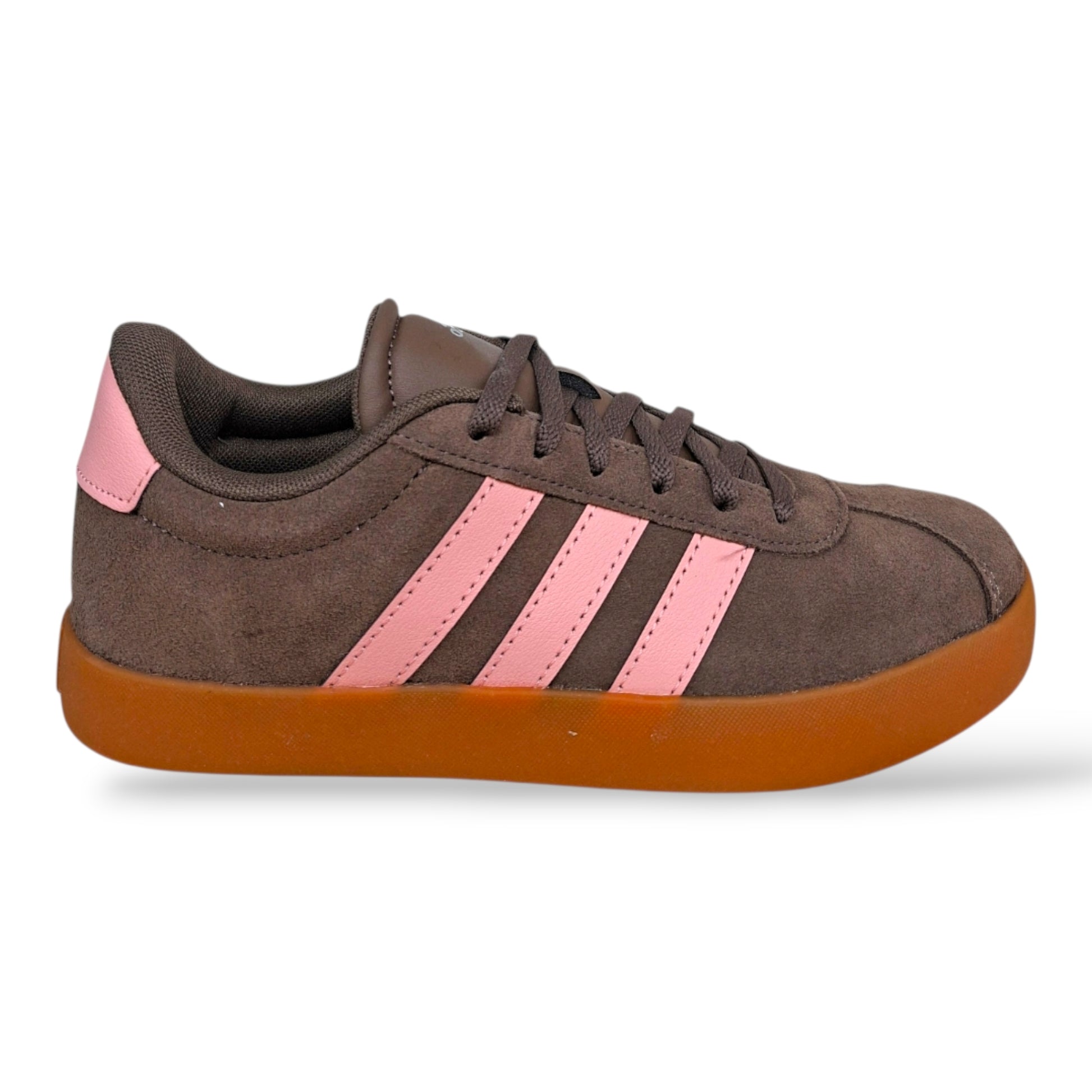 adidas-vl-court-kk4547-sneakers-ragazze-marrone-rosa-suede-lacci-pelle-taglie-36-40-scarpetteria-gica-trani
