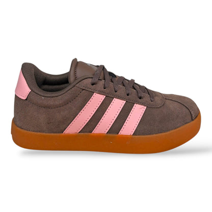 adidas-vl-court-kk4547-sneakers-ragazze-marrone-rosa-suede-lacci-pelle-taglie-36-40-scarpetteria-gica-trani

