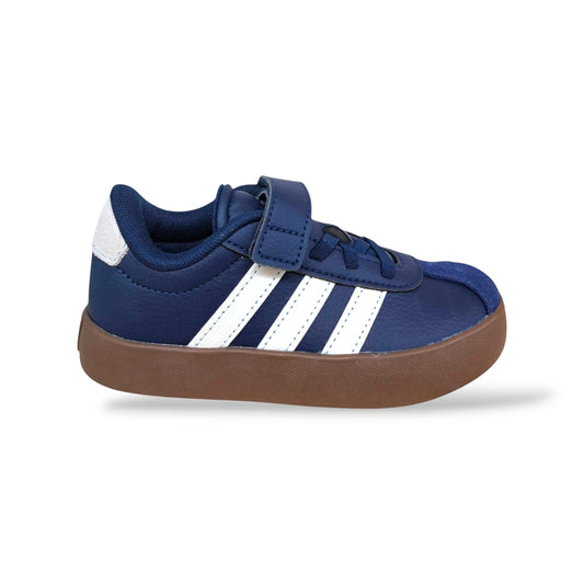 adidas-vl-court-kk4549-sneakers-bambini-blu-marrone-suede-laccio-elastico-velcro-taglie-28-35-scarpetteria-gica-trani