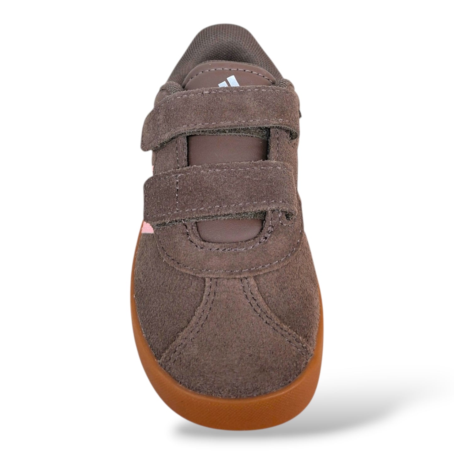 scarpe-autunnali-bambina-piccola-adidas-vl-court-marrone-rosa-suede-velcro-scarpetteria-gica-trani
