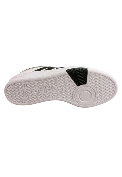 sarpe sneakers Bambini e ragazzi adidas hoops  bianco-nero laccio