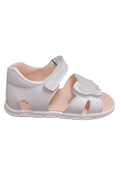 Scarpe sandalo tallonato bambina pablosky olimpo  bianco velcro