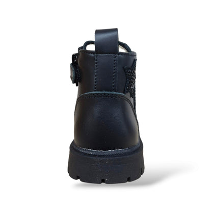 balducci-cita-matr2732-scarpine-anfibio-primi-passi-bambina-nero-stelle-glitter-pelle-zip-laterale-lacci-artigianale-italiano-regalo-nascita-battesimo-compleanno-autunno-inverno-2026-taglie-20-26-scarpetteria-gica-trani
