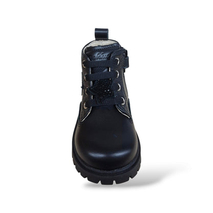 scarpine-pelle-artigianale-italiana-primi-passi-bambina-balducci-cita-matr2732-nero-stelle-glitter-zip-laterale-lacci-gomma-flessibile-comfort-naturale-qualita-premium-taglie-20-26-scarpetteria-gica-trani
