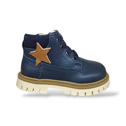 balducci-matr2740-anfibio-primi-passi-bambini-blue-beige-in-pelle-lacci-zip-laterale-taglie-20-26-scarpetteria-gica-trani
