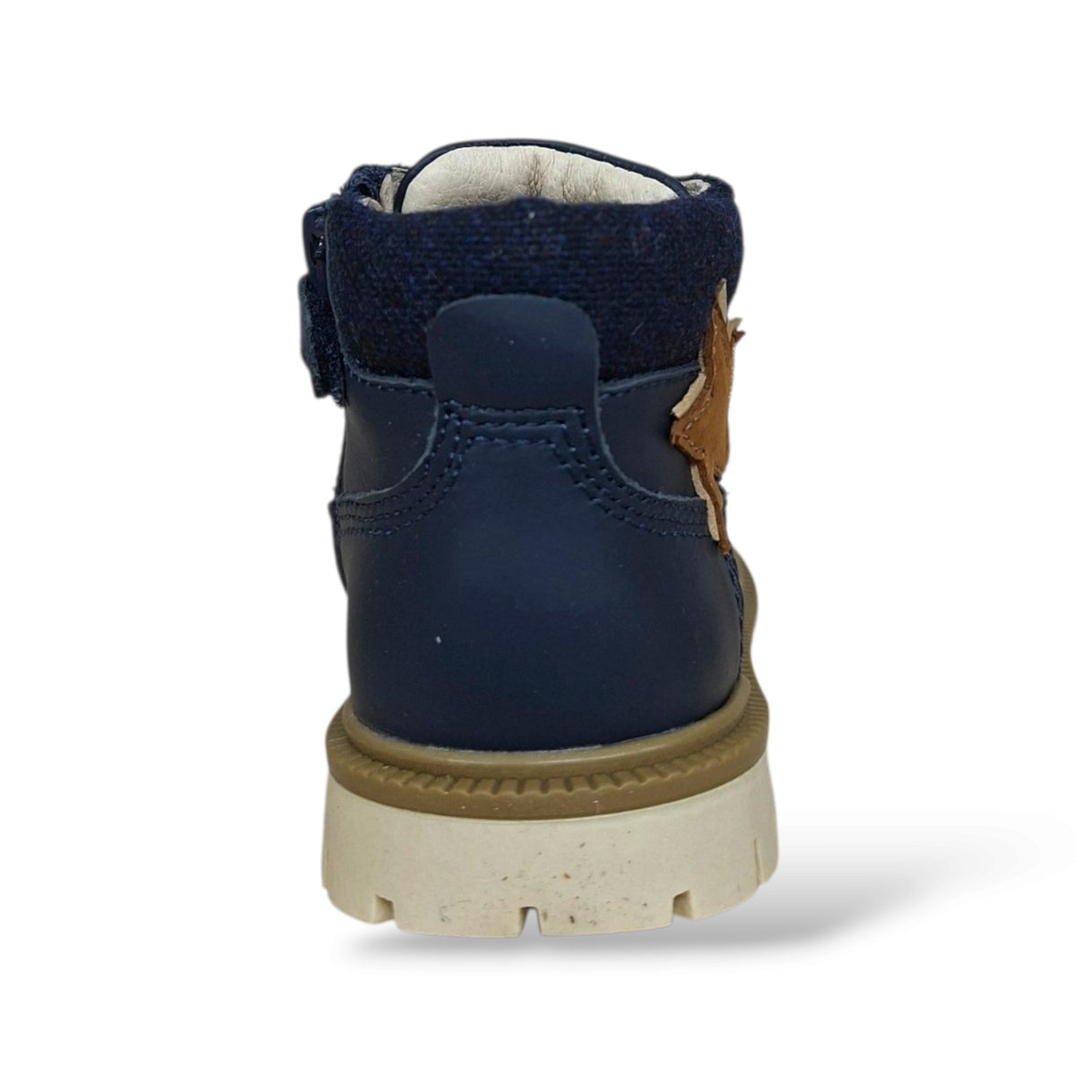 anfibio-balducci-bambini-blue-beige-in-pelle-chiusura-lacci-e-zip-laterale-scarpetteria-gica-trani
