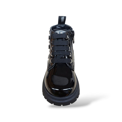 anfibio-grintoso-femminile-bambine-cult-martin-t-761-nero-vernice-lucido-lacci-zip-laterale-taglie-20-26-scarpetteria-gica-trani
