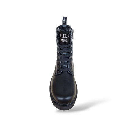 anfibio-grintoso-bambine-ragazze-cult-martin-t-730-nero-pelle-lacci-zip-laterale-taglie-33-40-scarpetteria-gica-trani
