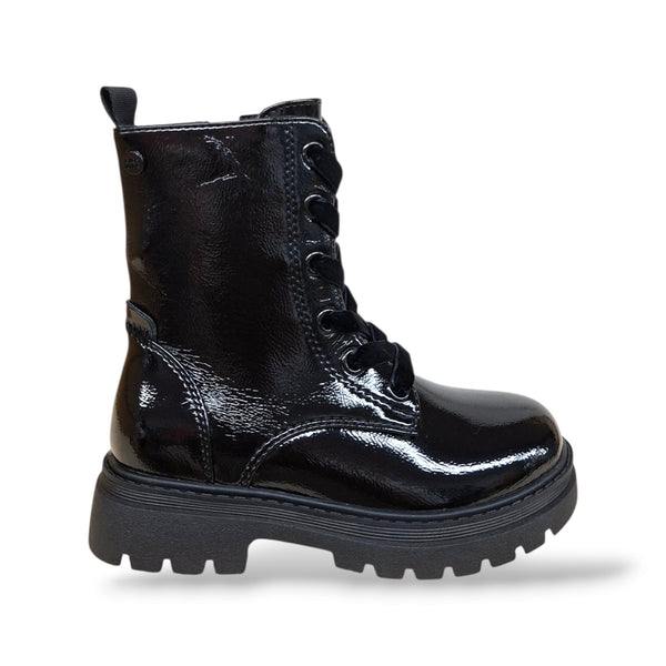 gioseppo-80990-anfibio-bambine-ragazze-nero-pelle-naplak-lucida-laccio-velluto-zip-laterale-fashion-contemporaneo-taglie-26-31-scarpetteria-gica-trani
