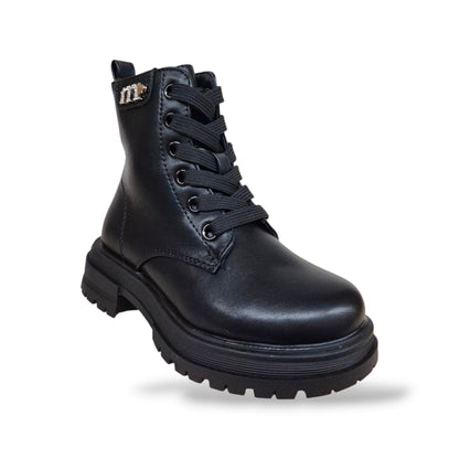 anfibio-bambine-ragazze-melania-ms65056-nero-pelle-opaca-zip-laterale-pelle-nera-monocromatico-assoluto-minimal-rock-contemporaneo-grintoso-silhouette-iconica-scuola-tempo-libero-taglie-25-36-scarpetteria-gica-trani

