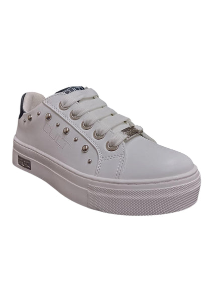Scarpe sneakers Bambine e ragazze cult krug  bianco-nero laccio